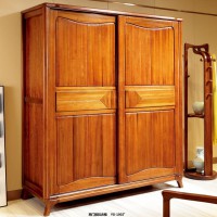 漢唐宮匠金絲柚木兩門推拉衣柜YG-1802#