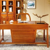 漢唐宮匠金絲柚木書桌SZ-1801#