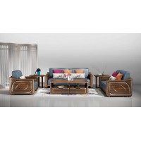 匯明創家藝致胡桃系列沙發S780長茶幾B796