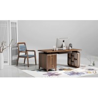 匯明創家藝致胡桃系列書椅A222書桌Z736