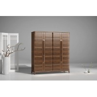 匯明創家藝致胡桃系列四門衣柜Y443