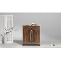 匯明創家藝致胡桃系列鞋柜G627