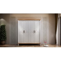 匯明創(chuàng)家莉爾索菲系列四門衣柜Y442