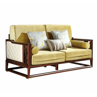 大家新中式雙位沙發(fā)WSF-001