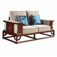 大家新中式雙位沙發(fā)WSF-002