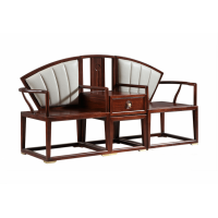 大家新中式休閑椅WY-04A（左）、WY-04B（右）、休閑幾WK-02B（中）