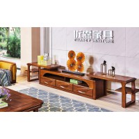 佐霖家具金絲柚木伸縮地柜