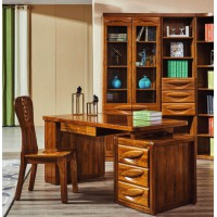 佐霖家具金絲柚木書臺書椅