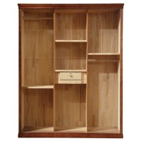 康龍美藝6613#三門推拉衣柜內部結構