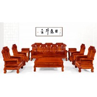 贛藝紅木沙發馬到成功(十件套)SF-03
