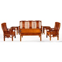 贛藝紅木明式梳子沙發(113六件套)SF-10