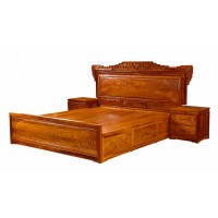 贛藝紅木花鳥大床DC-03