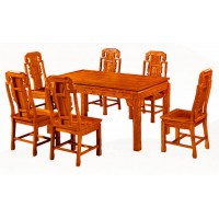 贛藝紅木象頭西餐桌CZ-06