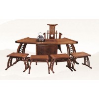 贛藝紅木扇形茶臺CT-05