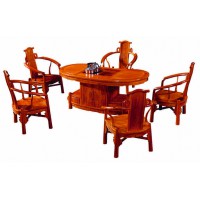 贛藝紅木新款腰形茶臺CT-02