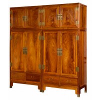 贛藝紅木頂箱衣柜G-02