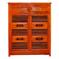 贛藝紅木二門鞋柜G-15