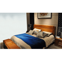 可可木語(yǔ)金絲檀木系列床：H901#