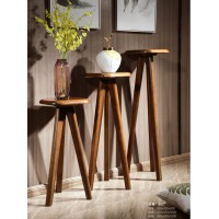 春晨家具胡桃木花架603#