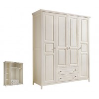 康龍美藝橡木壓紋四門衣柜1832#