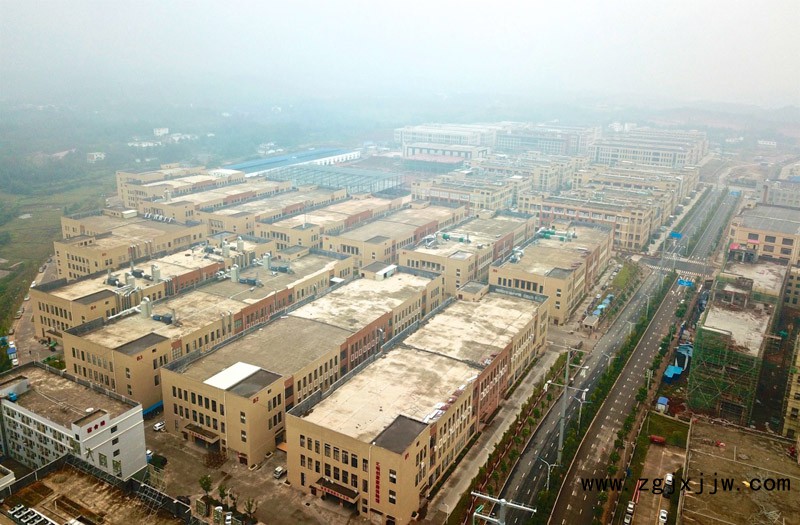 無人機(jī)拍攝的南康家具產(chǎn)業(yè)集群一角