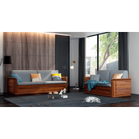 金奧藍(lán)家具德式胡桃木沙發(fā)K105#