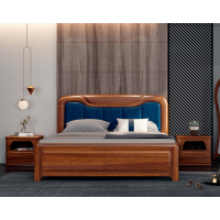 金奧藍家具德式胡桃木床W101B#
