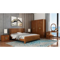 采木園水木烏金中式臥室衣柜妝臺