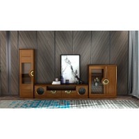 采木園水木烏金中式客廳單獨組合柜01