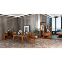 采木園水木烏金中式餐廳間廳柜