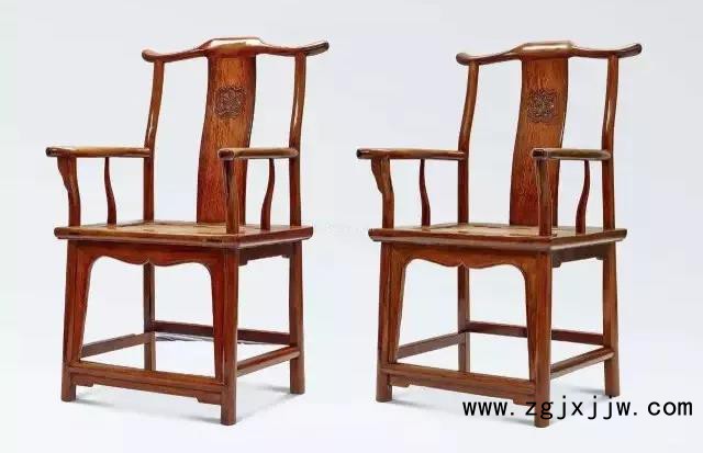 明末清初 黃花梨南官帽椅