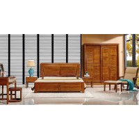 誰最美新德式金絲檀木大床8106#