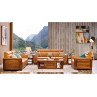 誰最美新德式金絲檀木沙發（1+2+3）8305#