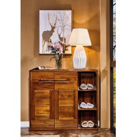 誰最美新德式金絲檀木鞋柜8325#