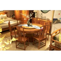 詩意東方新中式圓形形餐臺椅2