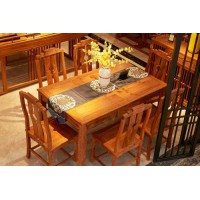 詩意東方新中式長形餐臺椅1