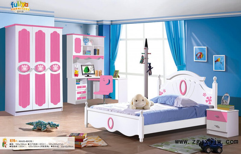 富利雅青少年小美韓式套房878#(啞光白+粉紅色)