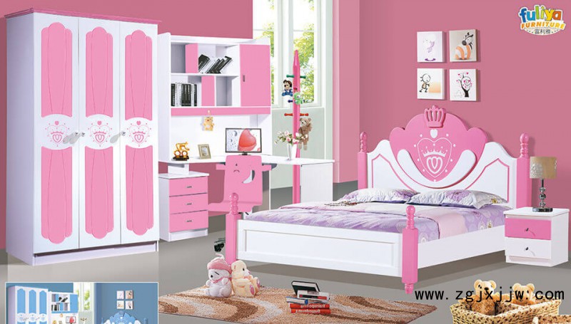 富利雅青少年小美韓式套房891#啞光(粉紅、天藍)1