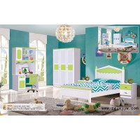 富利雅青少年小美韓式套房8806#(啞光白+淺綠/天藍色)