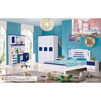 富利雅青少年小美韓式套房8816#(啞光白+寶藍色/粉紅色)