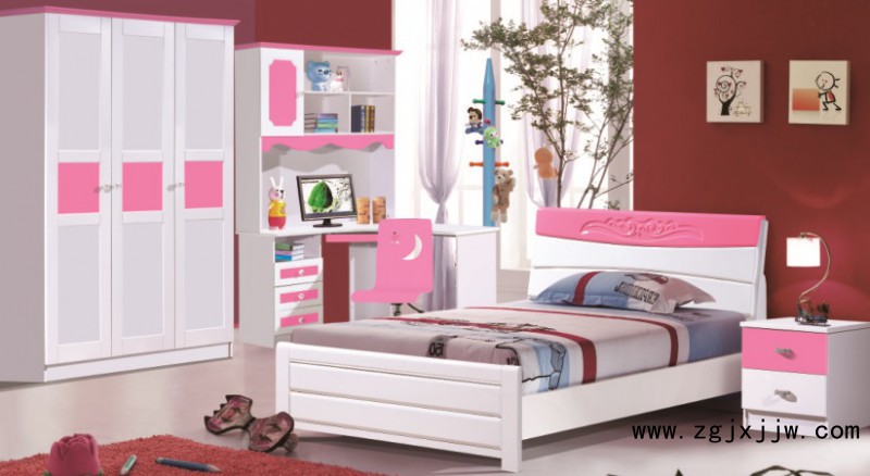 富利雅青少年彩色實木套房203#（粉紅）