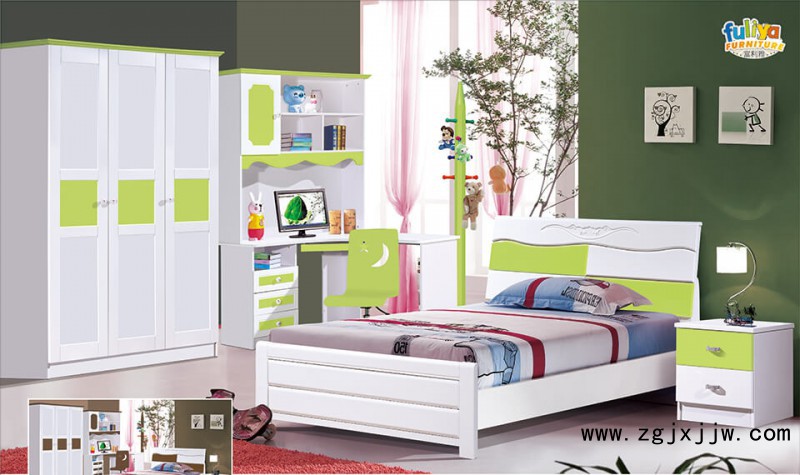 富利雅青少年彩色實木套房205#(淺綠)