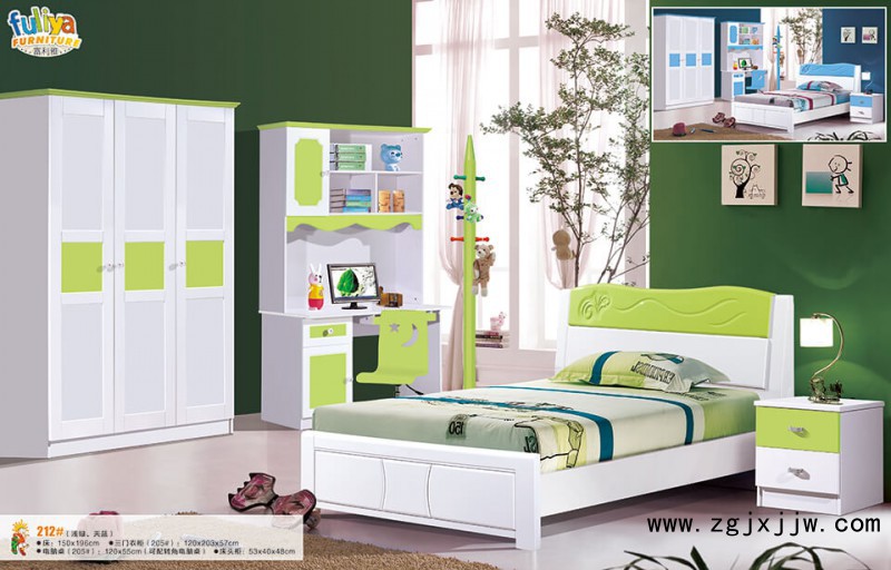 富利雅青少年彩色實(shí)木套房212#(淺綠)