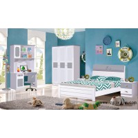 富利雅青少年彩色實木套房318#(灰色、天藍色、淺綠色、粉紅色)