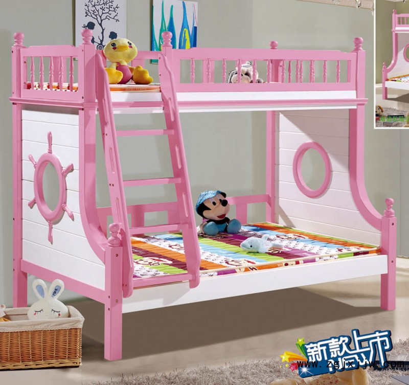 富利雅海盜子母床（粉紅）