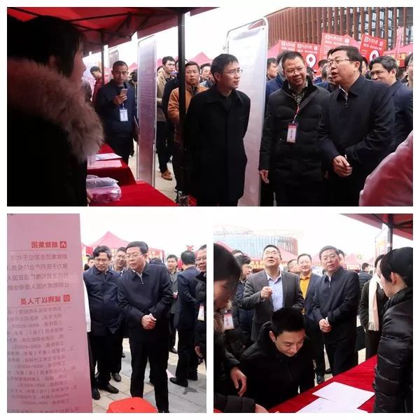 徐兵等區領導前往各個展位