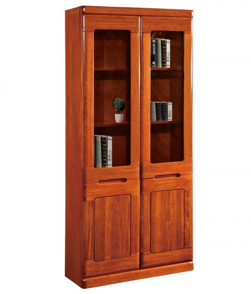 友億佳金絲檀木二門書柜S502#-11250