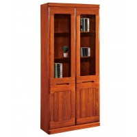 友億佳金絲檀木二門書柜S502#-11250