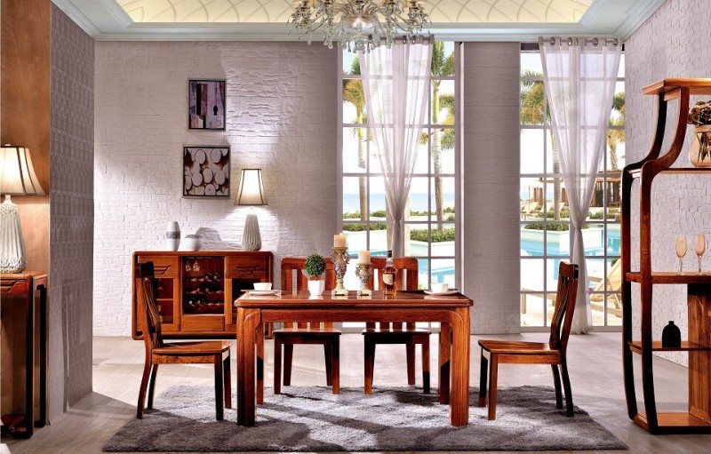 友億佳金絲檀木方桌6206#-7140