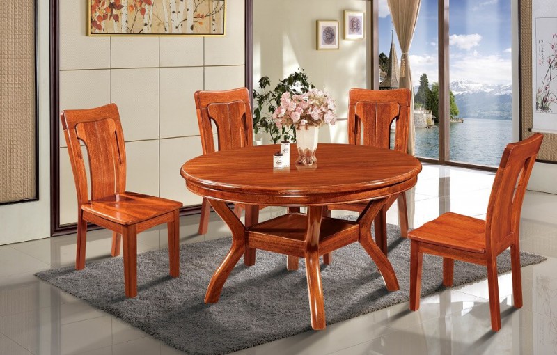 友億佳金絲檀木餐桌6208#-8100椅子Y301#-2040